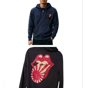 Rare RIFF STARS The Rolling Stones Collab Hoodie Mens Small